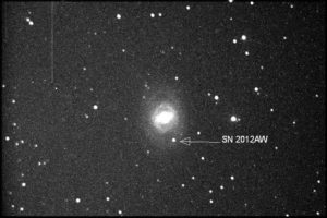 SN 2012aw 6 17 2012 V 6 minute arrow